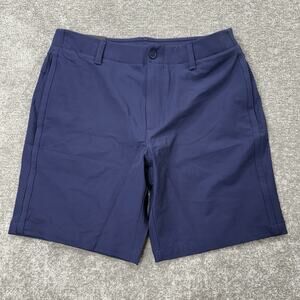 Under Armour Iso-Chill Storm Golf Shorts 34 Navy Blue Water‎ Repellent Stretch